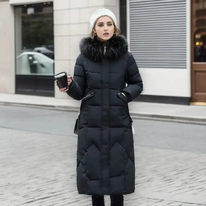 Manteau Italien Stylé FARA avec Fausse Fourrure - Élégance et Chaleur Intemporelles