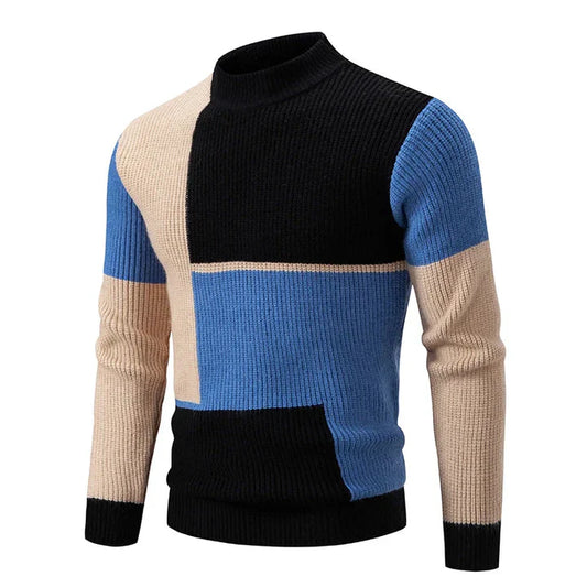 Pull d'Automne Leo pour Hommes - Style Coloré et Confort Optimal