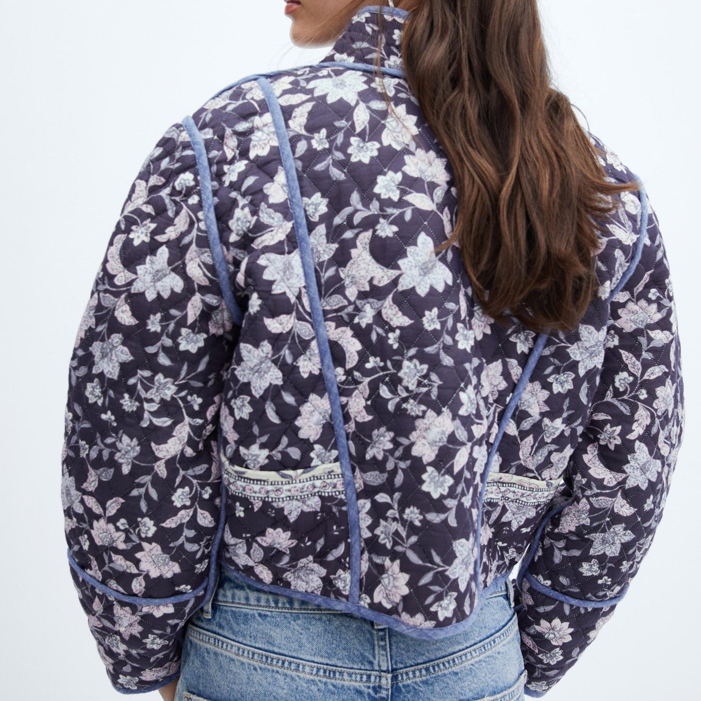 Veste Réversible avec Imprimé Ethnique et Floral - Élégance et Polyvalence