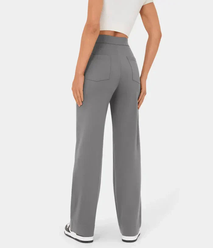 Pantalon Virginia Taille Haute - Pantalon Stretch Élégant et Confortable - Style Casual Chic