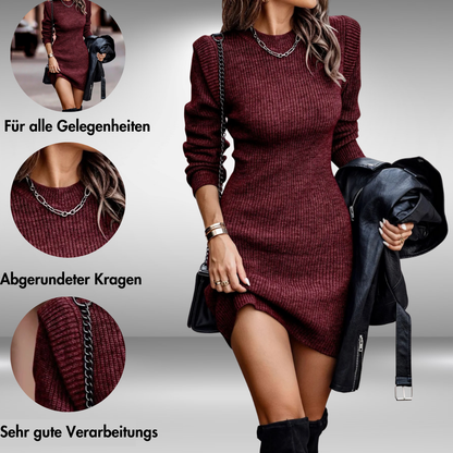 Robe LARA Tricot Élégante - Robe Pull Femme Automne Hiver - Confort et Style