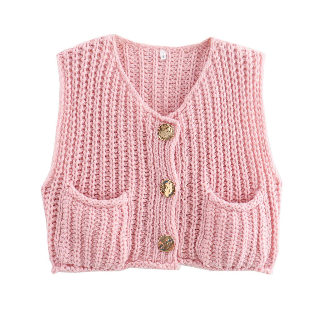 Gilet en Tricot à Gros Boutons - Élégance et Confort pour Toutes les Occasions