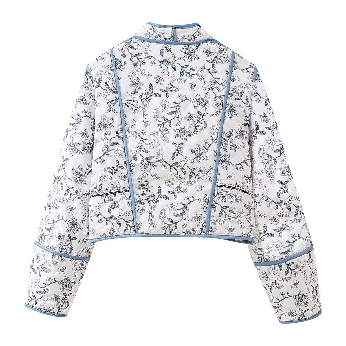 Veste Réversible avec Imprimé Ethnique et Floral - Élégance et Polyvalence