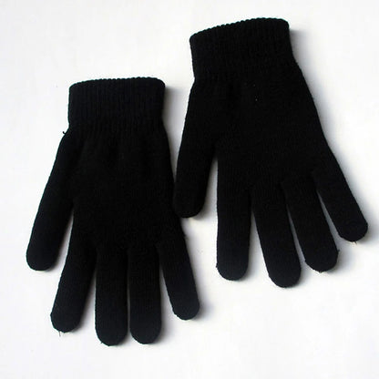 Gants Femme Tricotés Style Cachemire - Gants Chauds Doublés pour Hiver - Protection Poignets Confort