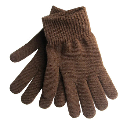 Gants Femme Tricotés Style Cachemire - Gants Chauds Doublés pour Hiver - Protection Poignets Confort