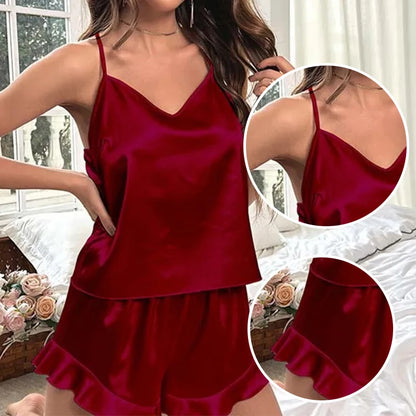 Ensemble de Pyjama Satin pour Femmes – Sexy et Confortable pour la Maison et les Occasions Spéciales