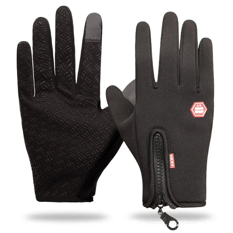 Gants Tactiles Sport Hiver - Gants Imperméables Homme Femme pour Ski, Vélo, Moto - Protection Anti-pluie avec Écran Tactile