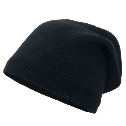 Bonnet Femme Hiver Coton et Polyester - Beanie Chaud et Élastique - Chapeau Casual pour Activités Quotidiennes