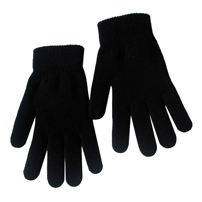 Gants Femme Tricotés Style Cachemire - Gants Chauds Doublés pour Hiver - Protection Poignets Confort