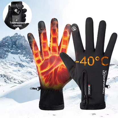 Gants Hiver Thermiques Tactiles - Gants Sport Imperméables pour Ski et Running - Protection Grand Froid