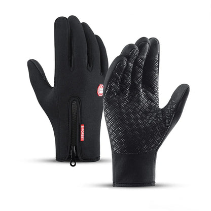 Gants Tactiles Sport Hiver - Gants Imperméables Homme Femme pour Ski, Vélo, Moto - Protection Anti-pluie avec Écran Tactile