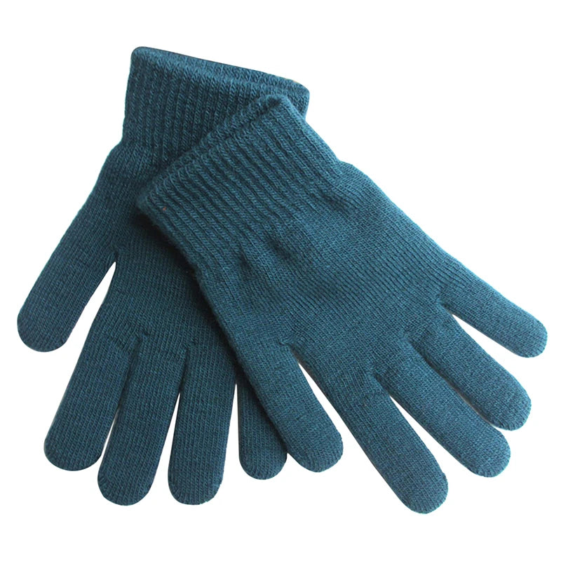 Gants Femme Tricotés Style Cachemire - Gants Chauds Doublés pour Hiver - Protection Poignets Confort