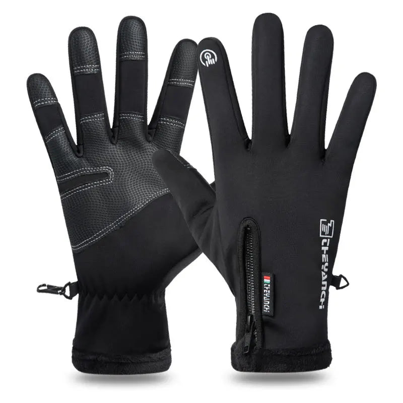 Gants Hiver Thermiques Tactiles - Gants Sport Imperméables pour Ski et Running - Protection Grand Froid