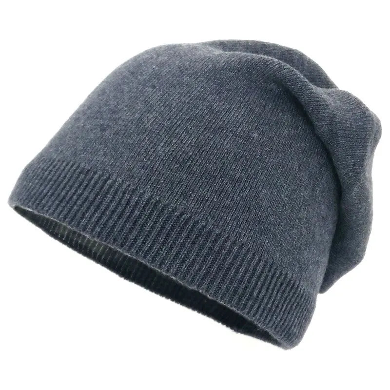 Bonnet Femme Hiver Coton et Polyester - Beanie Chaud et Élastique - Chapeau Casual pour Activités Quotidiennes