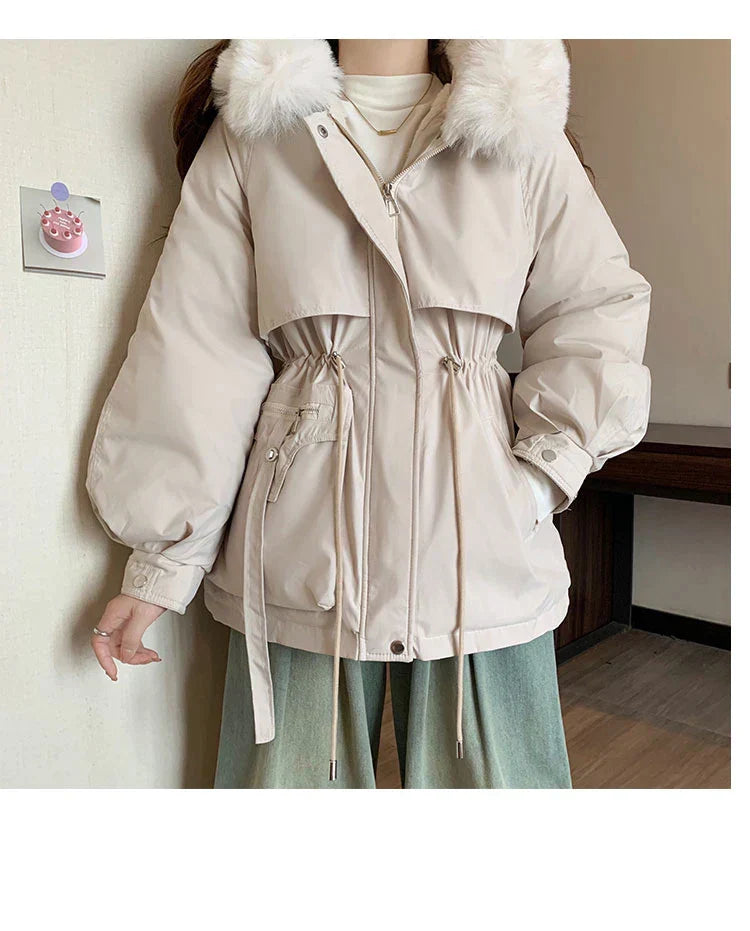 Doudoune CELINE - Veste Italienne à Capuche Hiver - Blouson Chaud Imperméable Femme