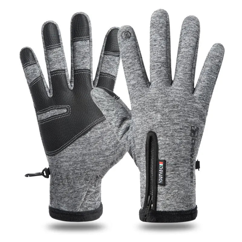 Gants Hiver Thermiques Tactiles - Gants Sport Imperméables pour Ski et Running - Protection Grand Froid