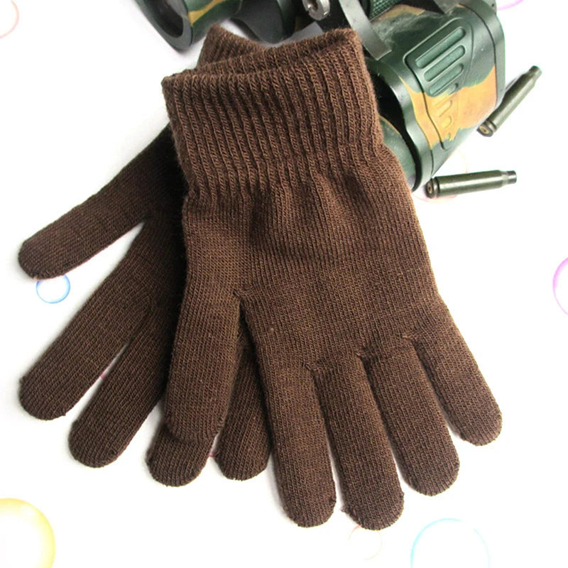 Gants Femme Tricotés Style Cachemire - Gants Chauds Doublés pour Hiver - Protection Poignets Confort