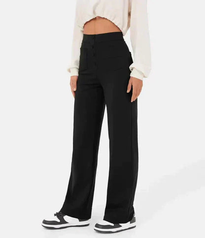 Pantalon Virginia Taille Haute - Pantalon Stretch Élégant et Confortable - Style Casual Chic