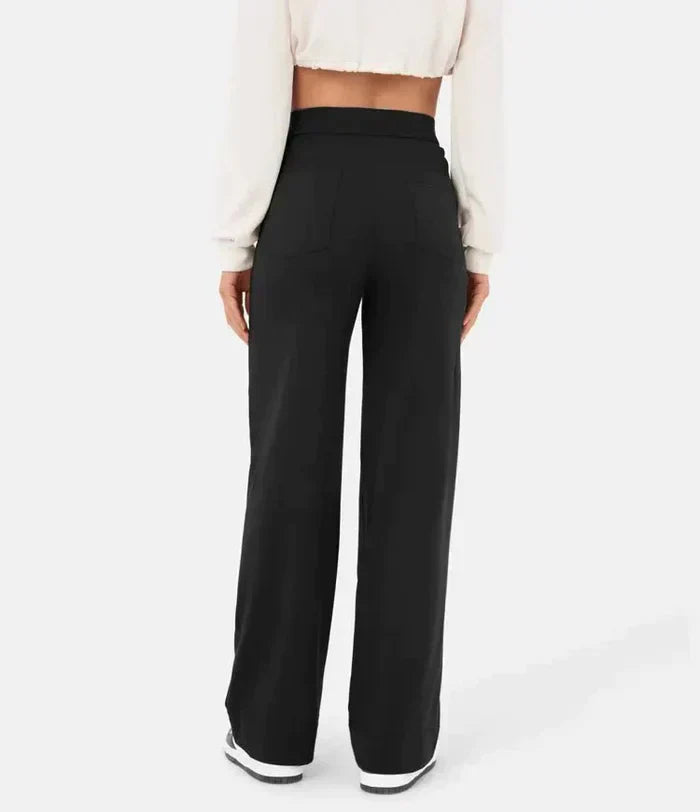 Pantalon Virginia Taille Haute - Pantalon Stretch Élégant et Confortable - Style Casual Chic