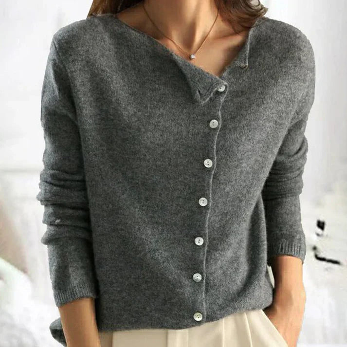 Pull Rosine Élégant pour Femme - Pull Tricot Chaud et Confortable - Style Décontracté Chic