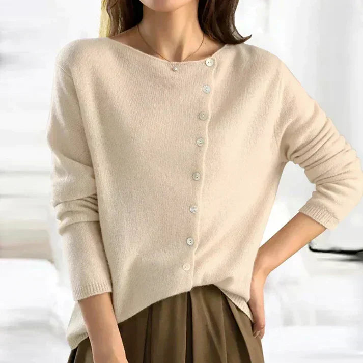 Pull Rosine Élégant pour Femme - Pull Tricot Chaud et Confortable - Style Décontracté Chic